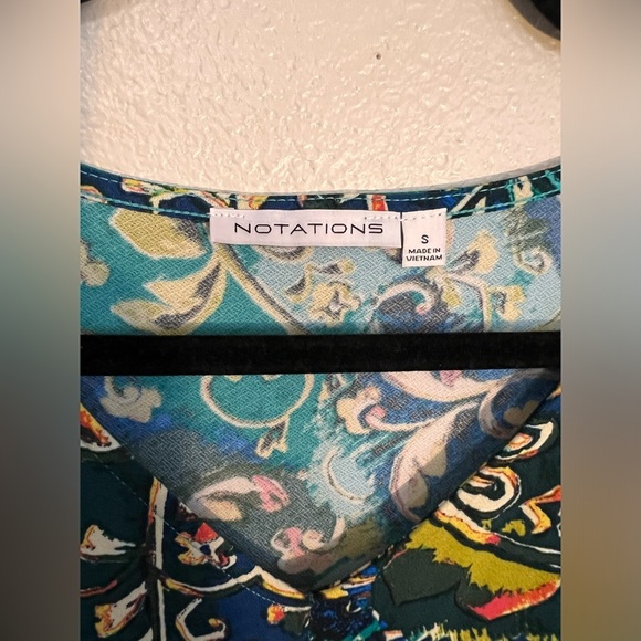 Notations Cap Sleeve Paisley Print Dress – Size S (NWOT) - Picture 3 of 4